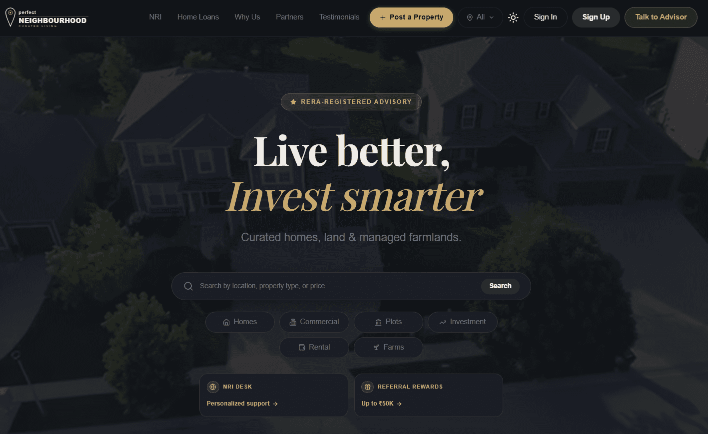 Perfect Neighbourhood — homepage